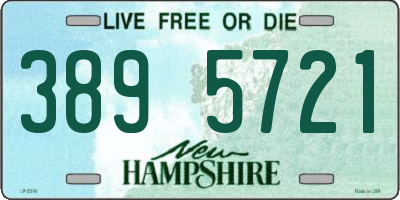 NH license plate 3895721