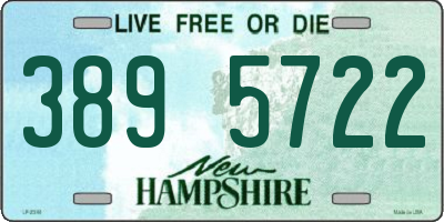 NH license plate 3895722