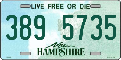 NH license plate 3895735