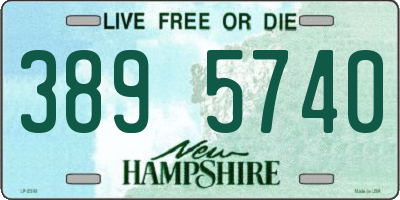 NH license plate 3895740