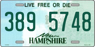 NH license plate 3895748