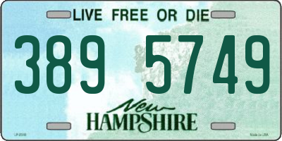 NH license plate 3895749