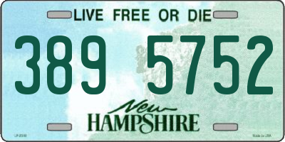 NH license plate 3895752