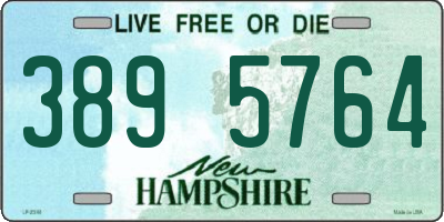 NH license plate 3895764