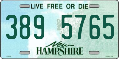 NH license plate 3895765