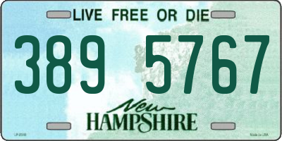 NH license plate 3895767