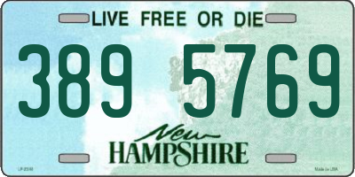 NH license plate 3895769