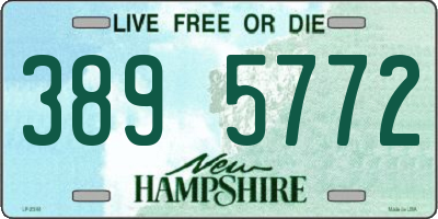 NH license plate 3895772