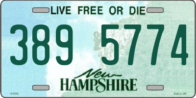 NH license plate 3895774