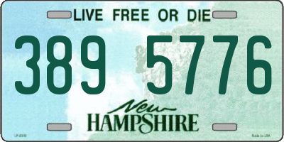 NH license plate 3895776