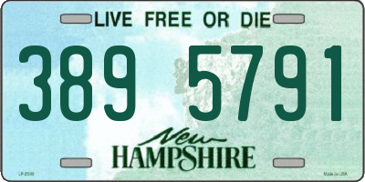 NH license plate 3895791