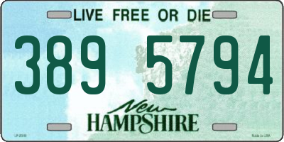 NH license plate 3895794