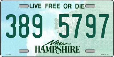 NH license plate 3895797