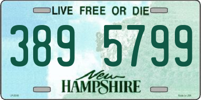 NH license plate 3895799