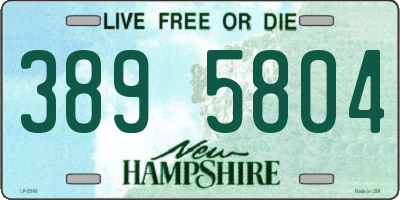 NH license plate 3895804