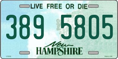 NH license plate 3895805