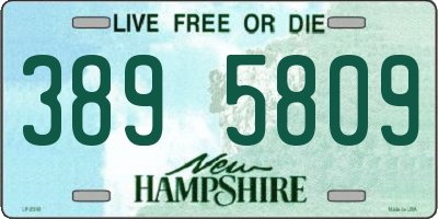 NH license plate 3895809