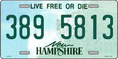 NH license plate 3895813