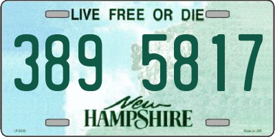 NH license plate 3895817