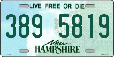 NH license plate 3895819