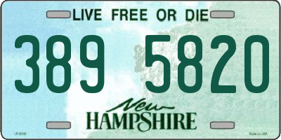 NH license plate 3895820