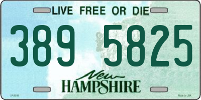 NH license plate 3895825