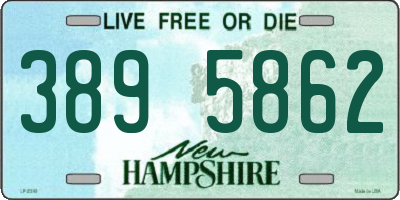 NH license plate 3895862