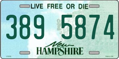 NH license plate 3895874