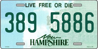 NH license plate 3895886