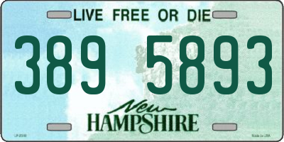 NH license plate 3895893