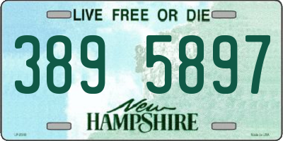 NH license plate 3895897