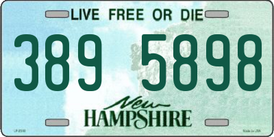 NH license plate 3895898