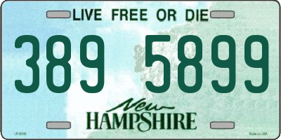 NH license plate 3895899