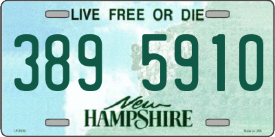 NH license plate 3895910