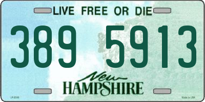 NH license plate 3895913