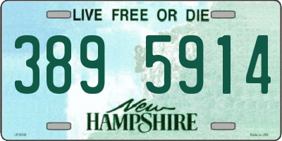 NH license plate 3895914