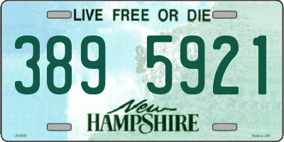 NH license plate 3895921