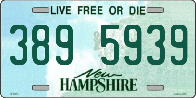 NH license plate 3895939