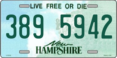 NH license plate 3895942