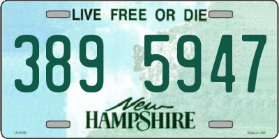 NH license plate 3895947