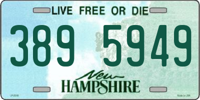 NH license plate 3895949