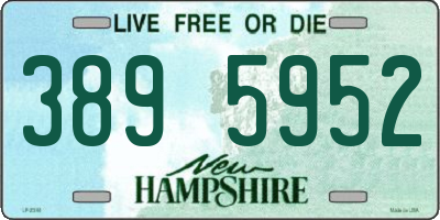 NH license plate 3895952