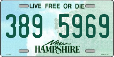 NH license plate 3895969