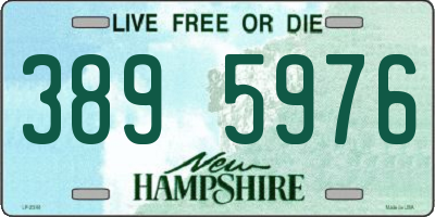 NH license plate 3895976