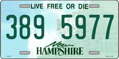 NH license plate 3895977