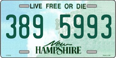 NH license plate 3895993