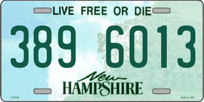 NH license plate 3896013