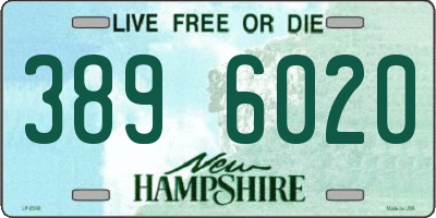 NH license plate 3896020