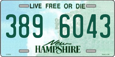 NH license plate 3896043