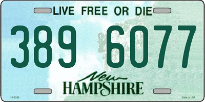 NH license plate 3896077